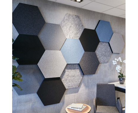 Acoustic decorative panel ACOUDEC (Hexagon)