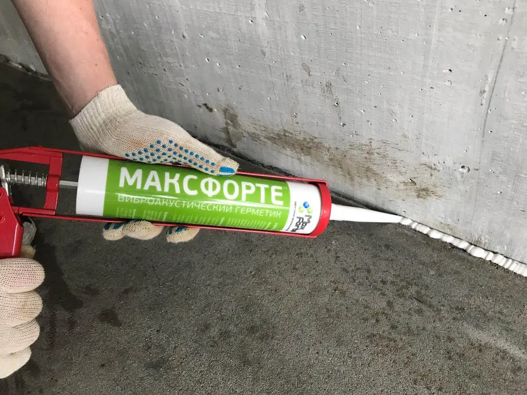 Шумоизоляция пола. Плавающая стяжка c Максфорте-Экоплита FLOOR